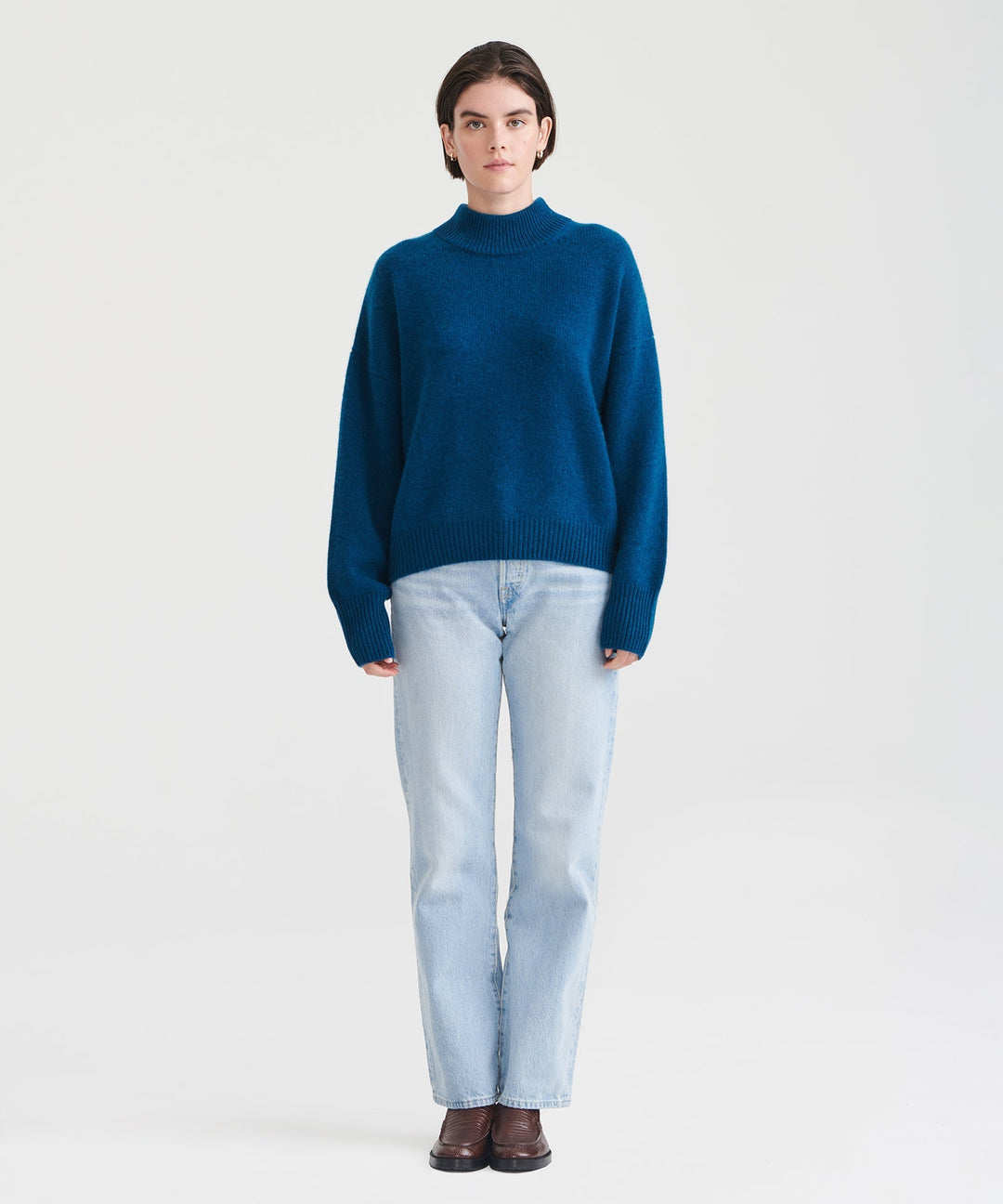 Super Luxe Cashmere Mockneck Sweater
