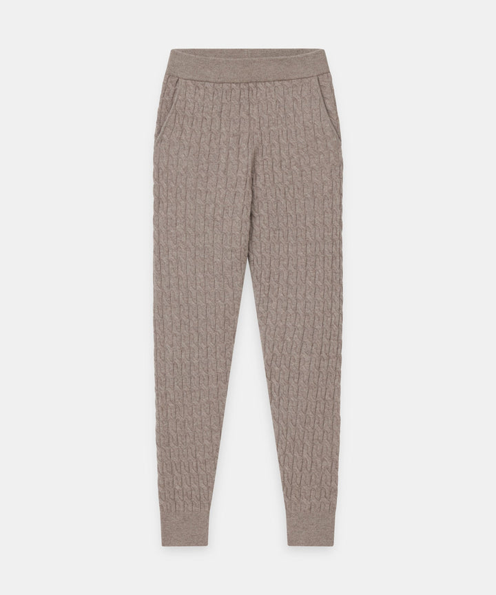 Cashmere Cable Knit Jogger