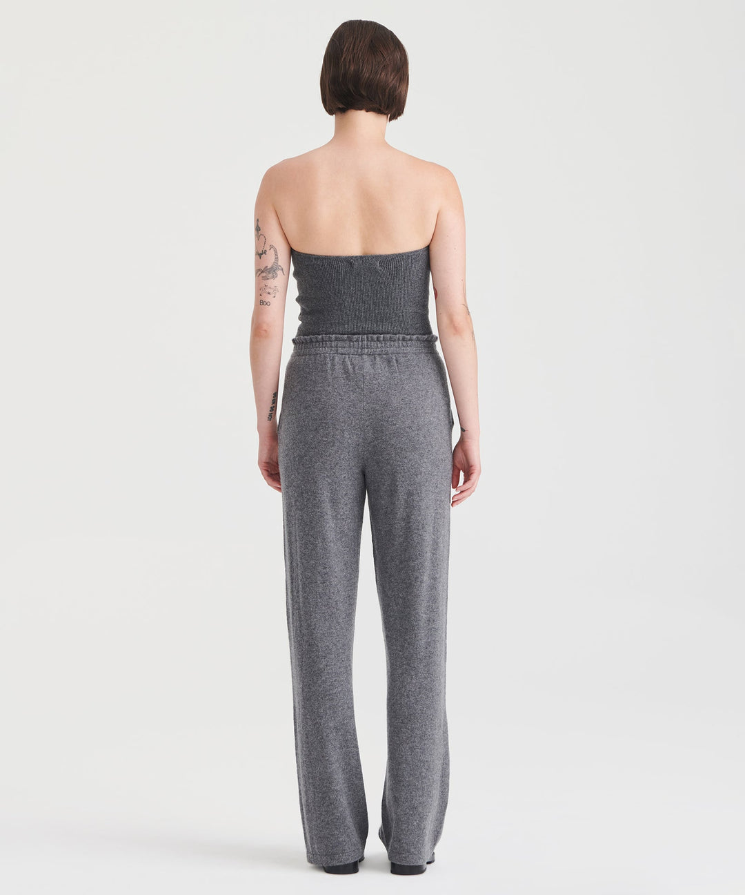 Signature Cashmere Paperbag Wide Leg Pants