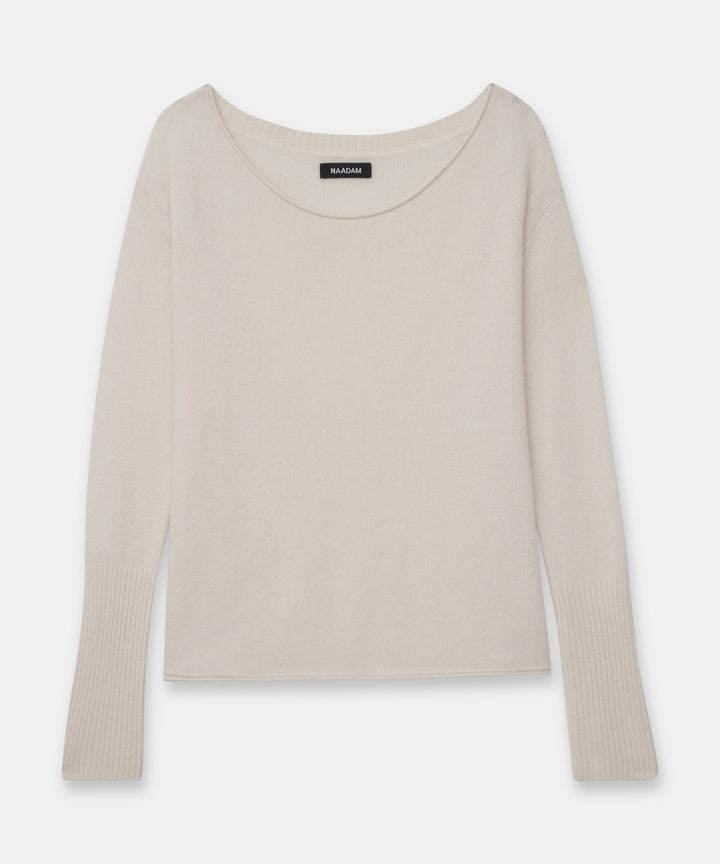 Lightweight Cashmere Boatneck Sweater