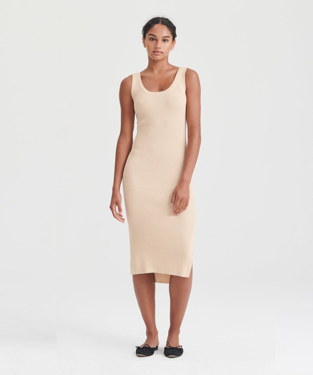 Silk Cashmere Midi Tank Dress