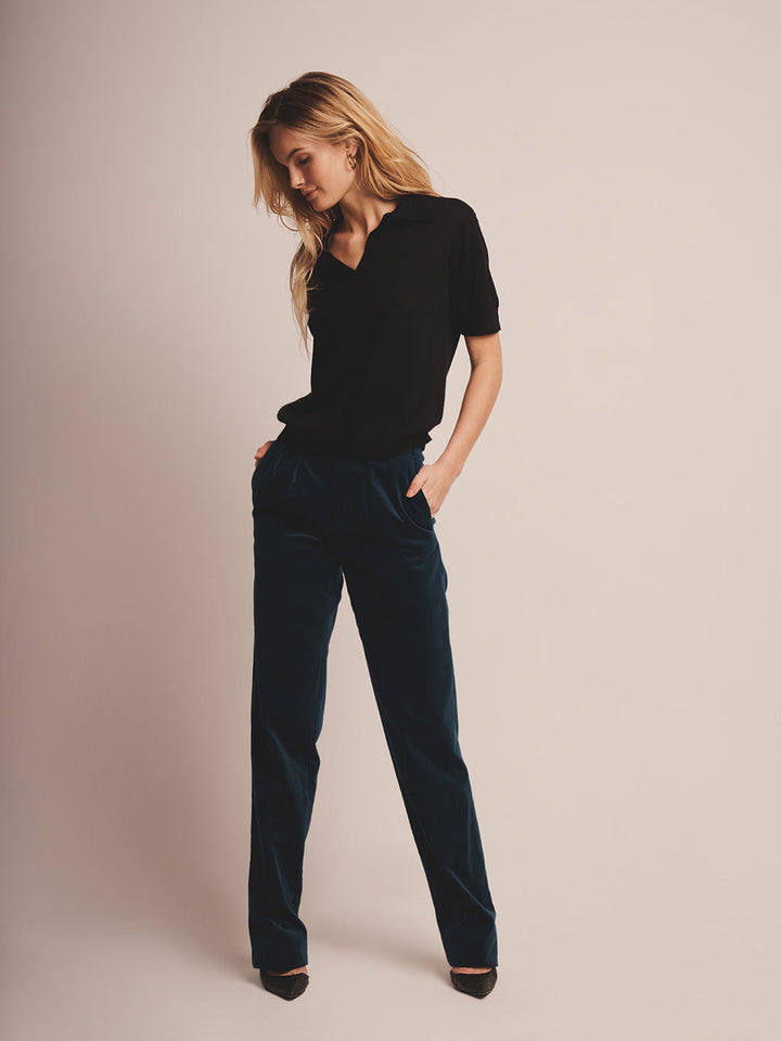 Super Fine Cashmere Short Sleeve Polo