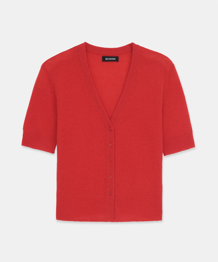 Lightweight Cashmere Short Sleeve Cardigan