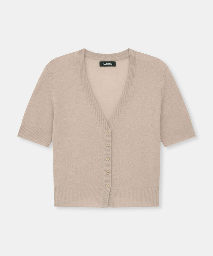 Lightweight Cashmere Short Sleeve Cardigan