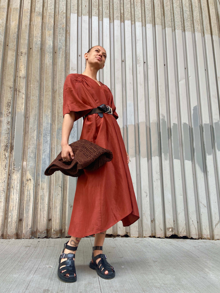 Nefas Silky Linen dress