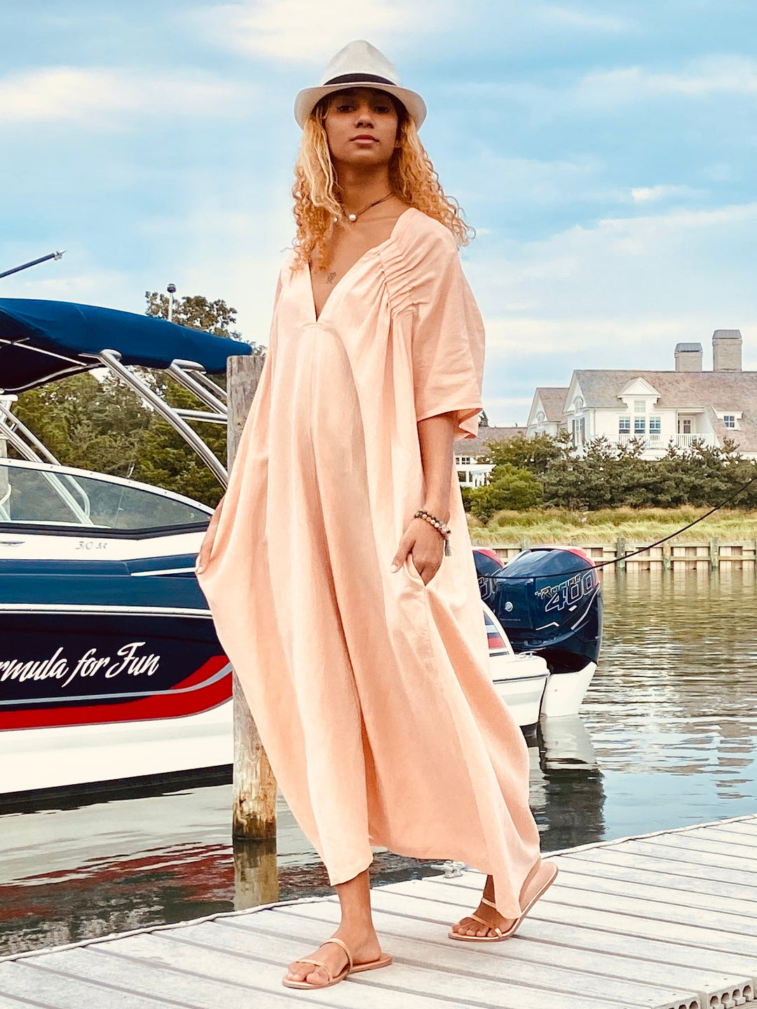 Nefas drapey dress