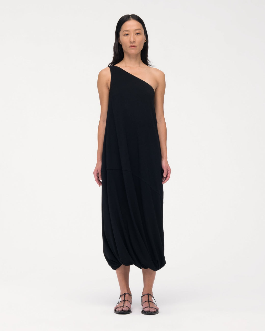 One Shoulder Bubble Sheath