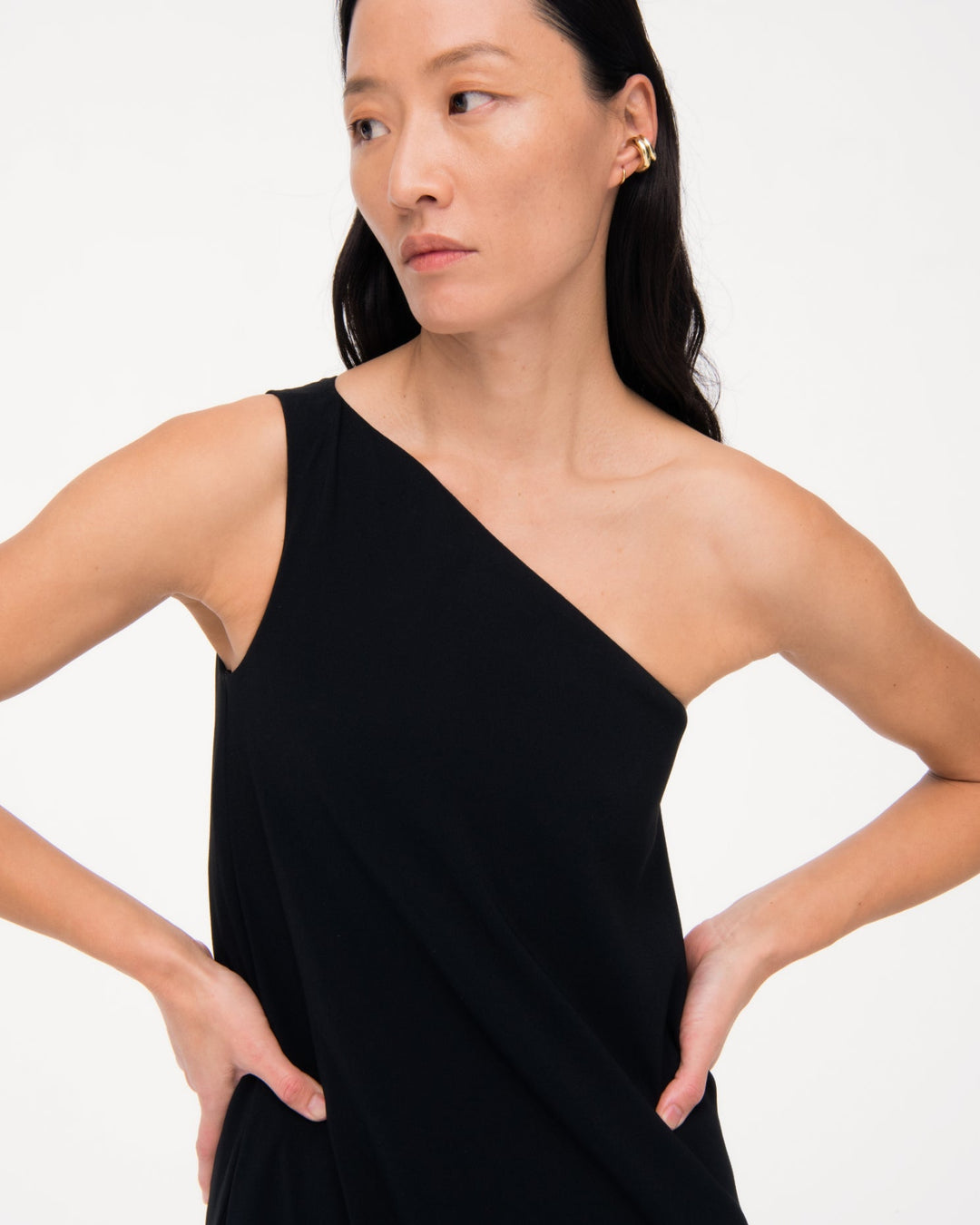 One Shoulder Bubble Sheath