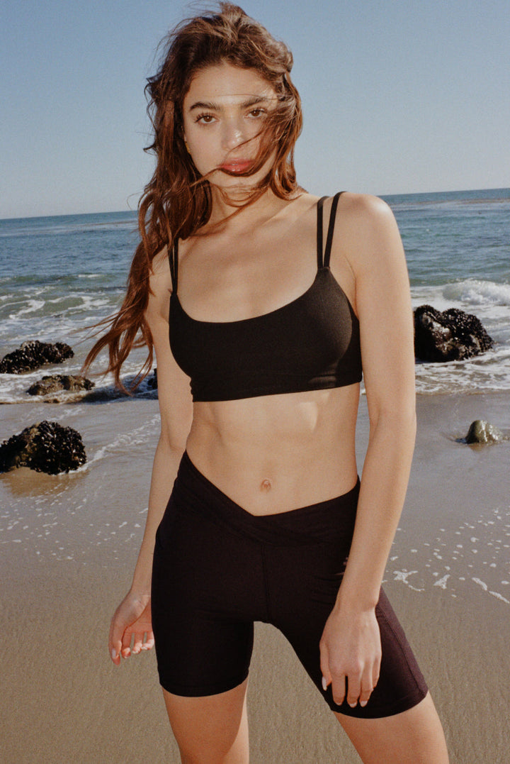 Onyx Double Strap Bra