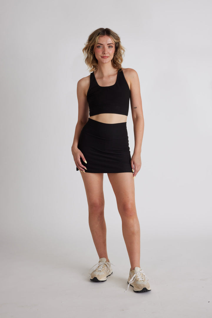 Onyx Tennis Skirt