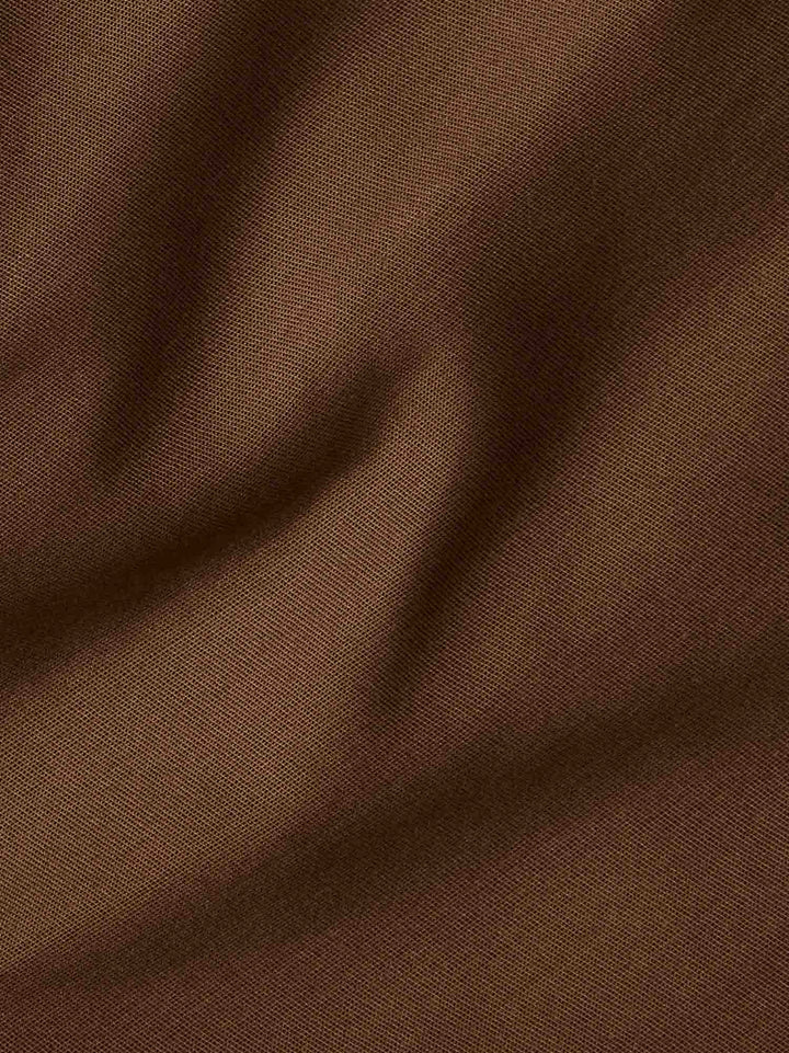 Womens Organic Cotton Harrington Jacket—chestnut brown