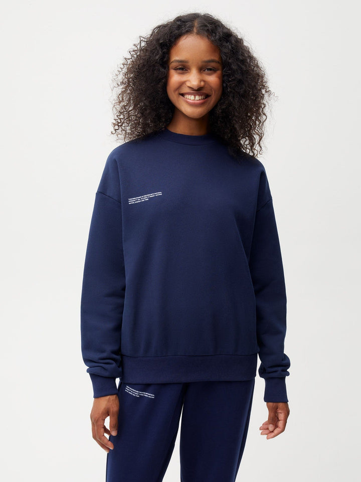 Womens 365 Midweight Sweatshirt—navy blue