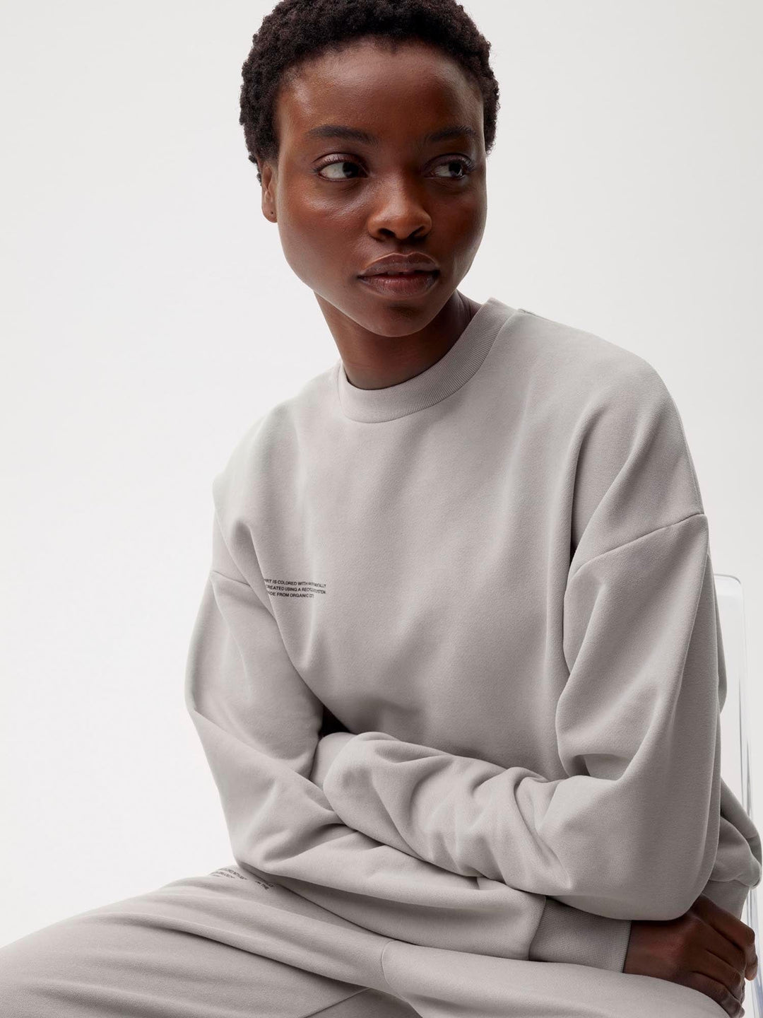 Womens 365 Midweight Sweatshirt—stone