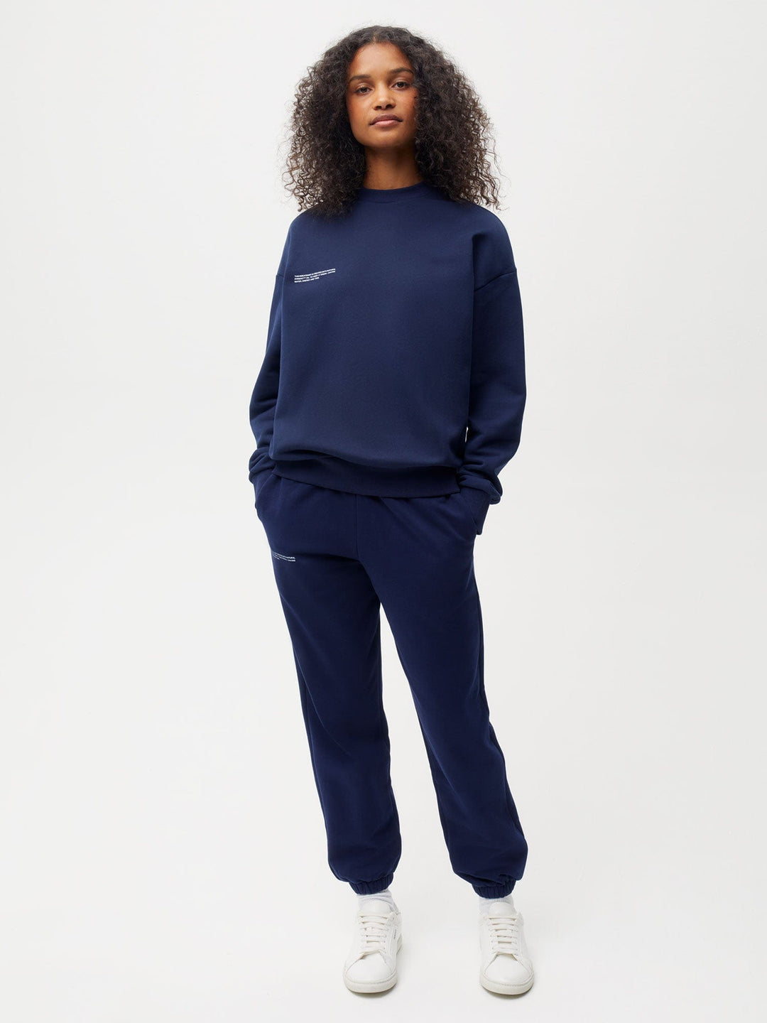 Womens 365 Midweight Track Pants—navy blue