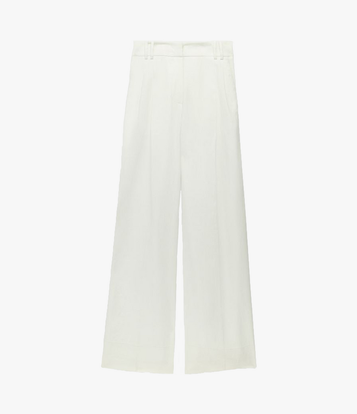 Linen Pleated Trouser