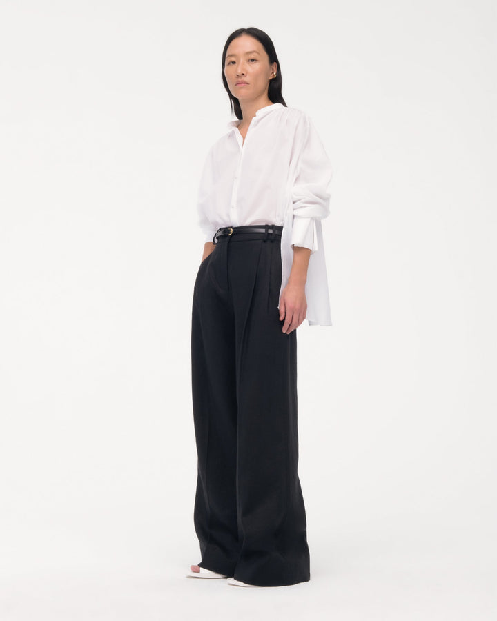 Linen Pleated Trouser