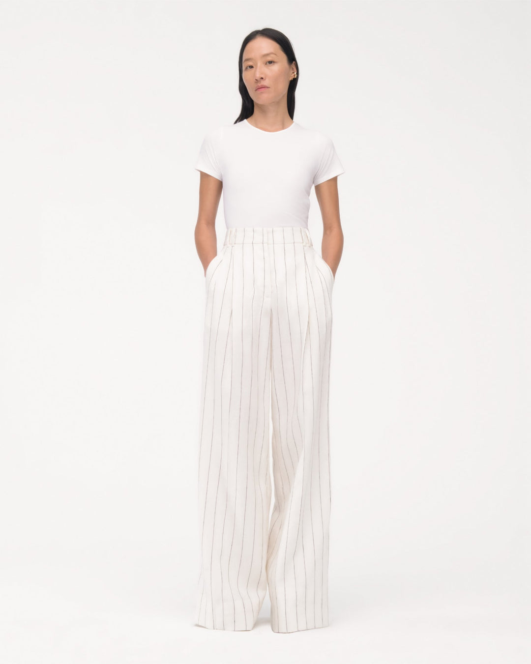 Linen Pleated Trouser