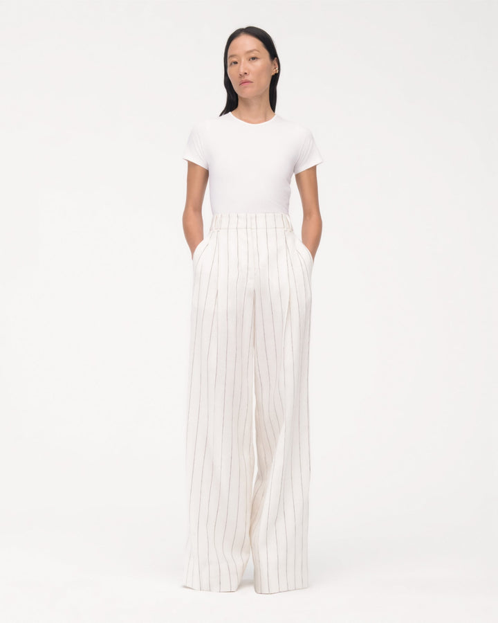 Linen Pleated Trouser