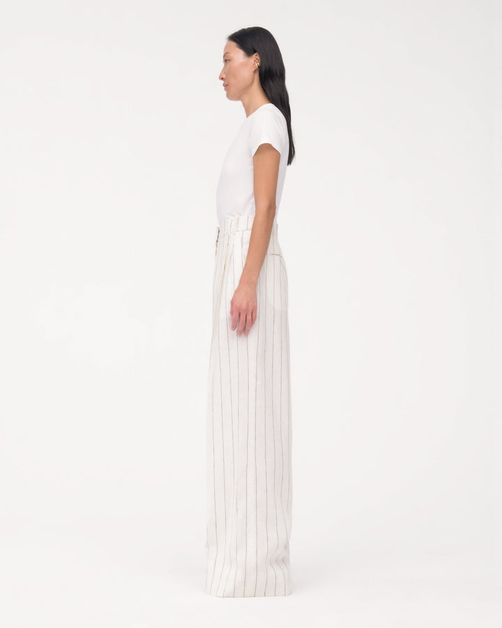 Linen Pleated Trouser