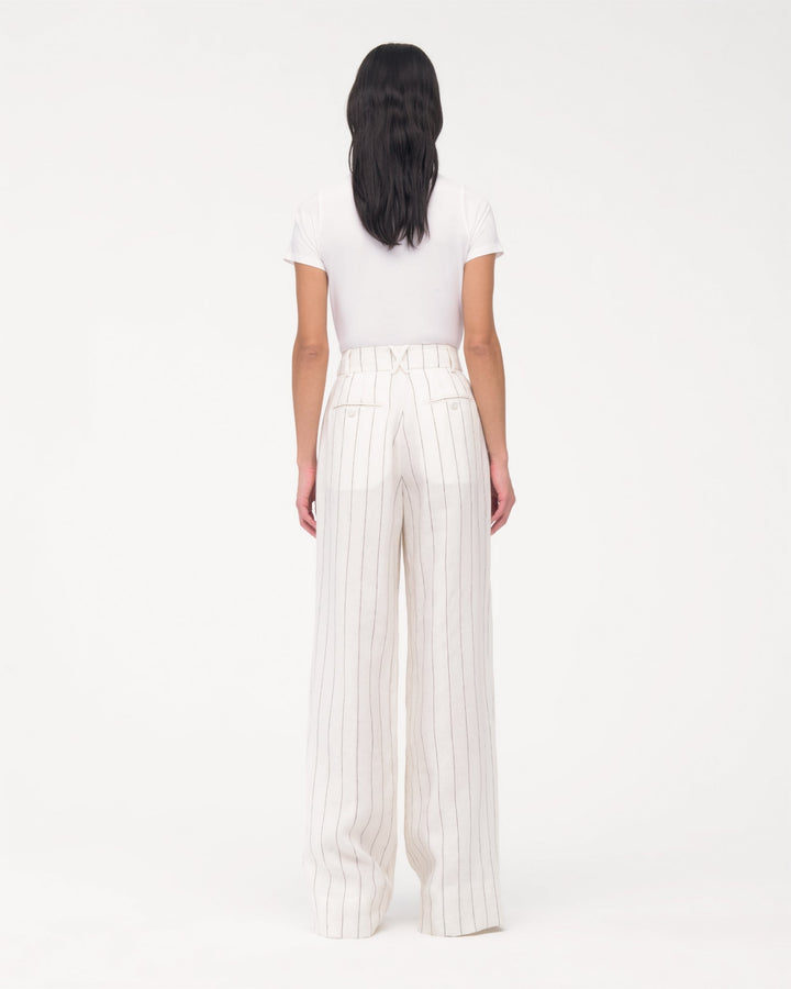 Linen Pleated Trouser