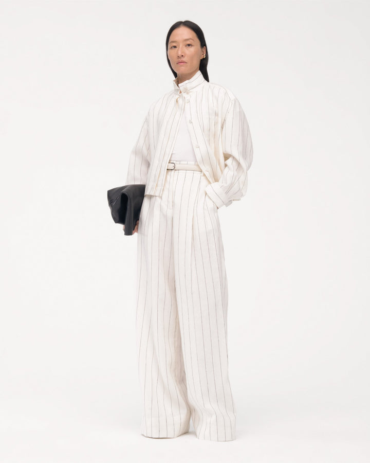 Linen Pleated Trouser