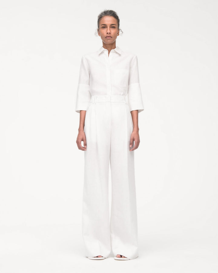 Linen Pleated Trouser