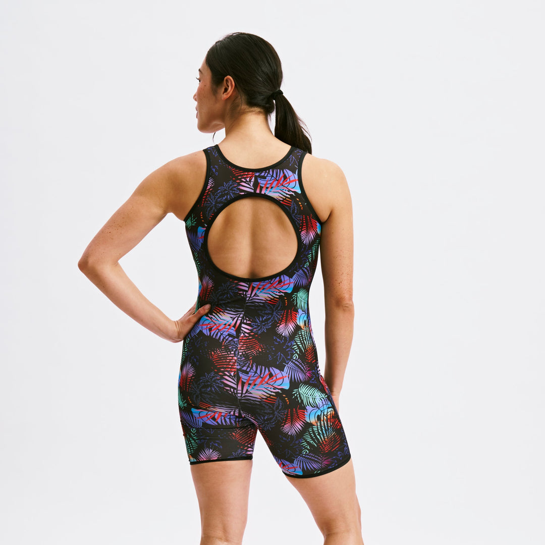 Swim 6" Reversible Sleeveless Unisuit - Palm Dreams