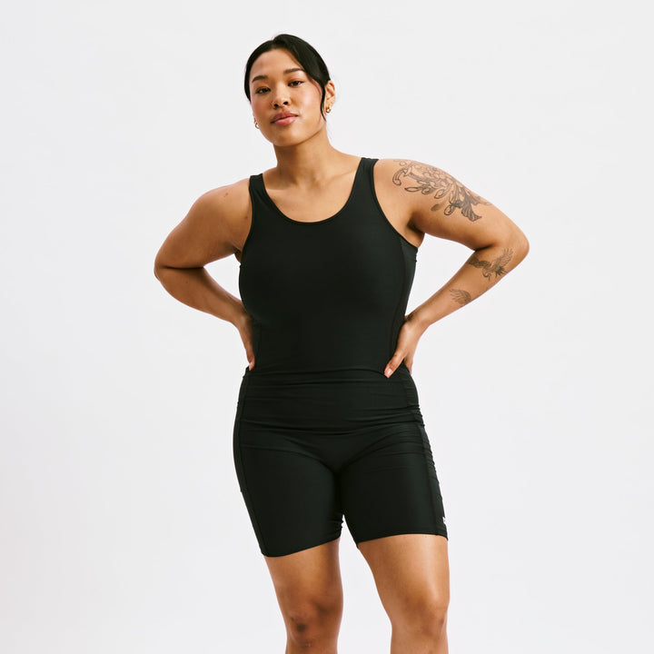 Swim 6" Reversible Sleeveless Unisuit - Palm Dreams
