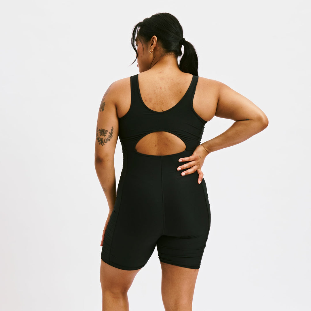 Swim 6" Reversible Sleeveless Unisuit - Palm Dreams
