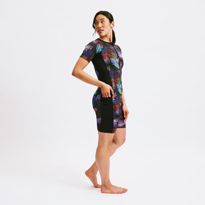 Swim 6" Unisuit - Palm Dreams