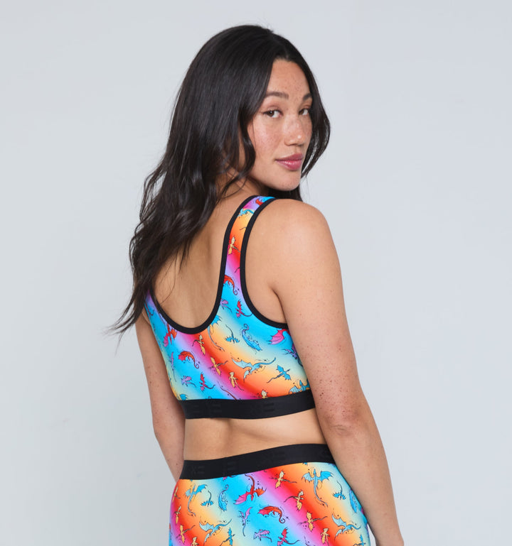 Essentials Soft Bra - Pride Rainbow Dragon
