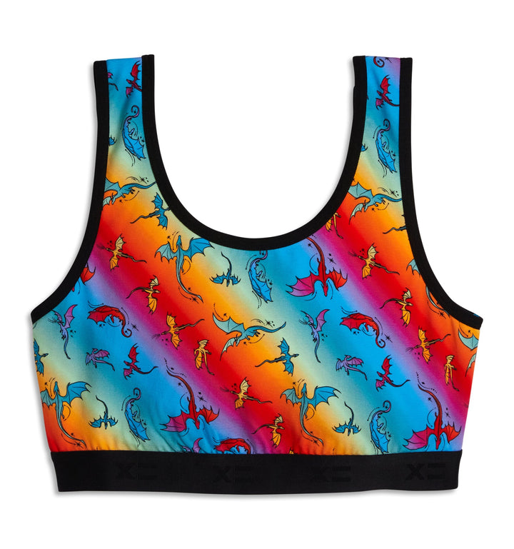 Essentials Soft Bra - Pride Rainbow Dragon