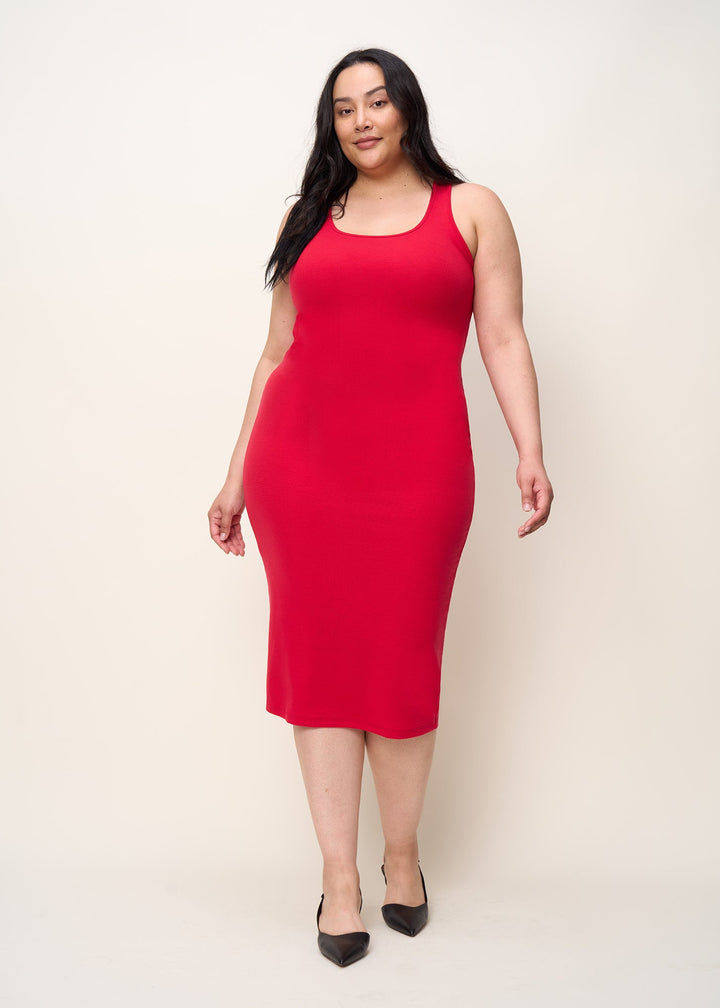 The Scoop Neck Midi Dress