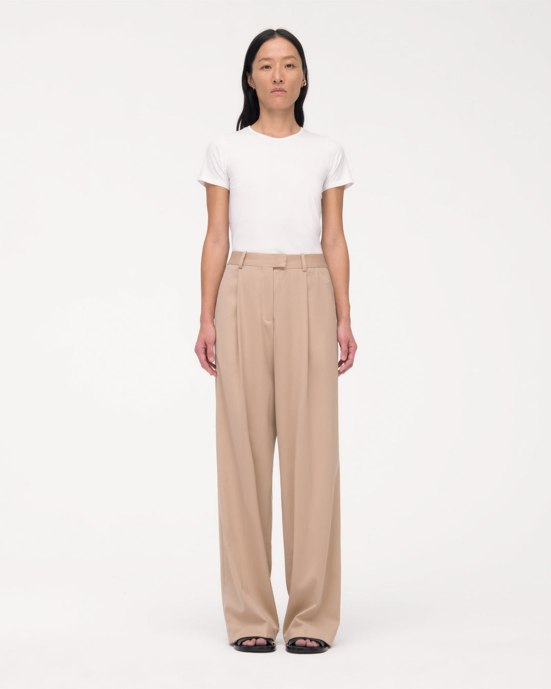 Relaxed Wide Leg Pant