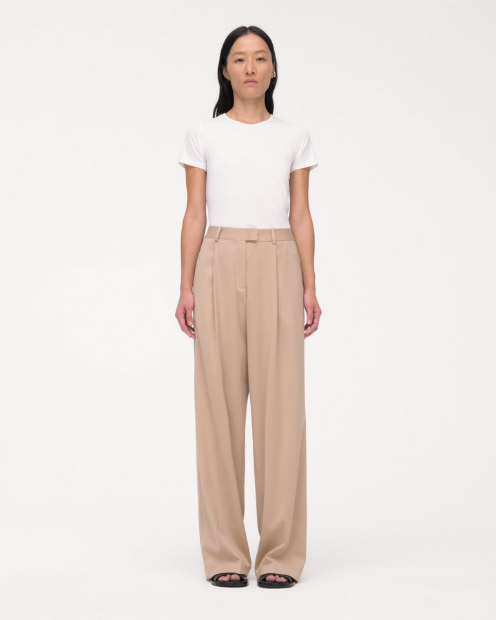Relaxed Wide Leg Pant