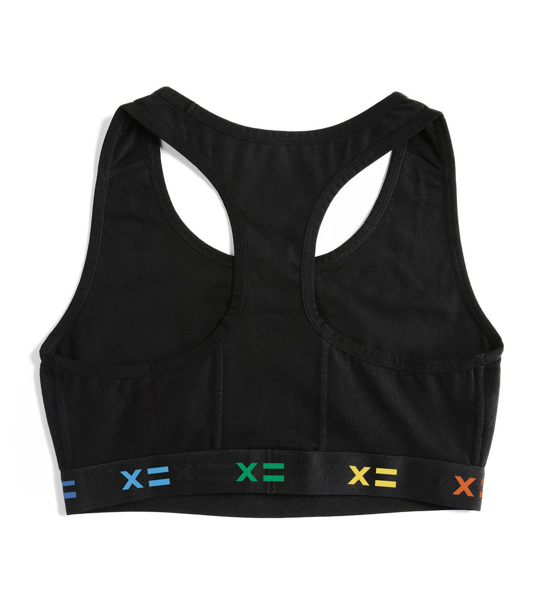 Racerback Soft Bra - Black X= Rainbow
