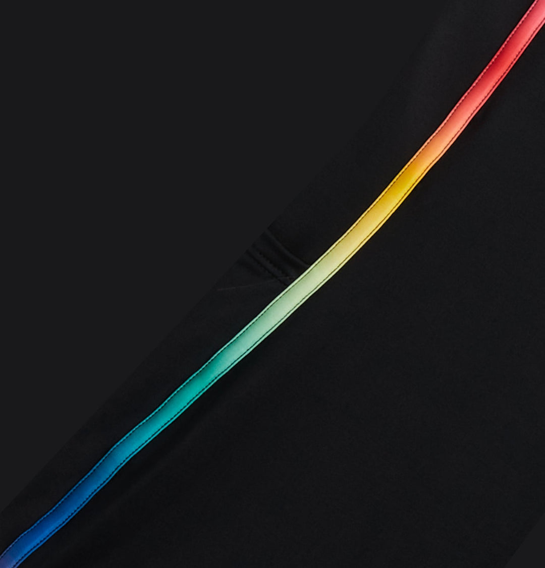 Swim Tank - Black Rainbow Ombre