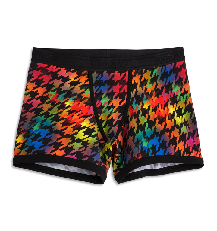 4.5" Trunks - Rainbow Houndstooth