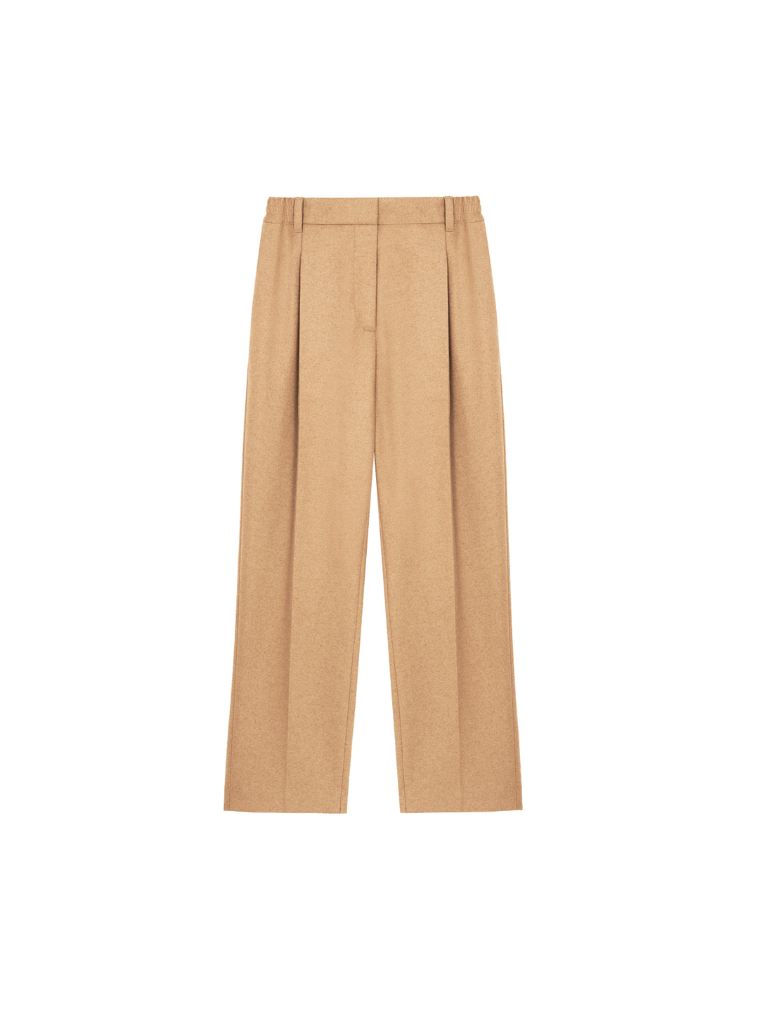 Womens Recycled Wool Trousers—Desert Camel