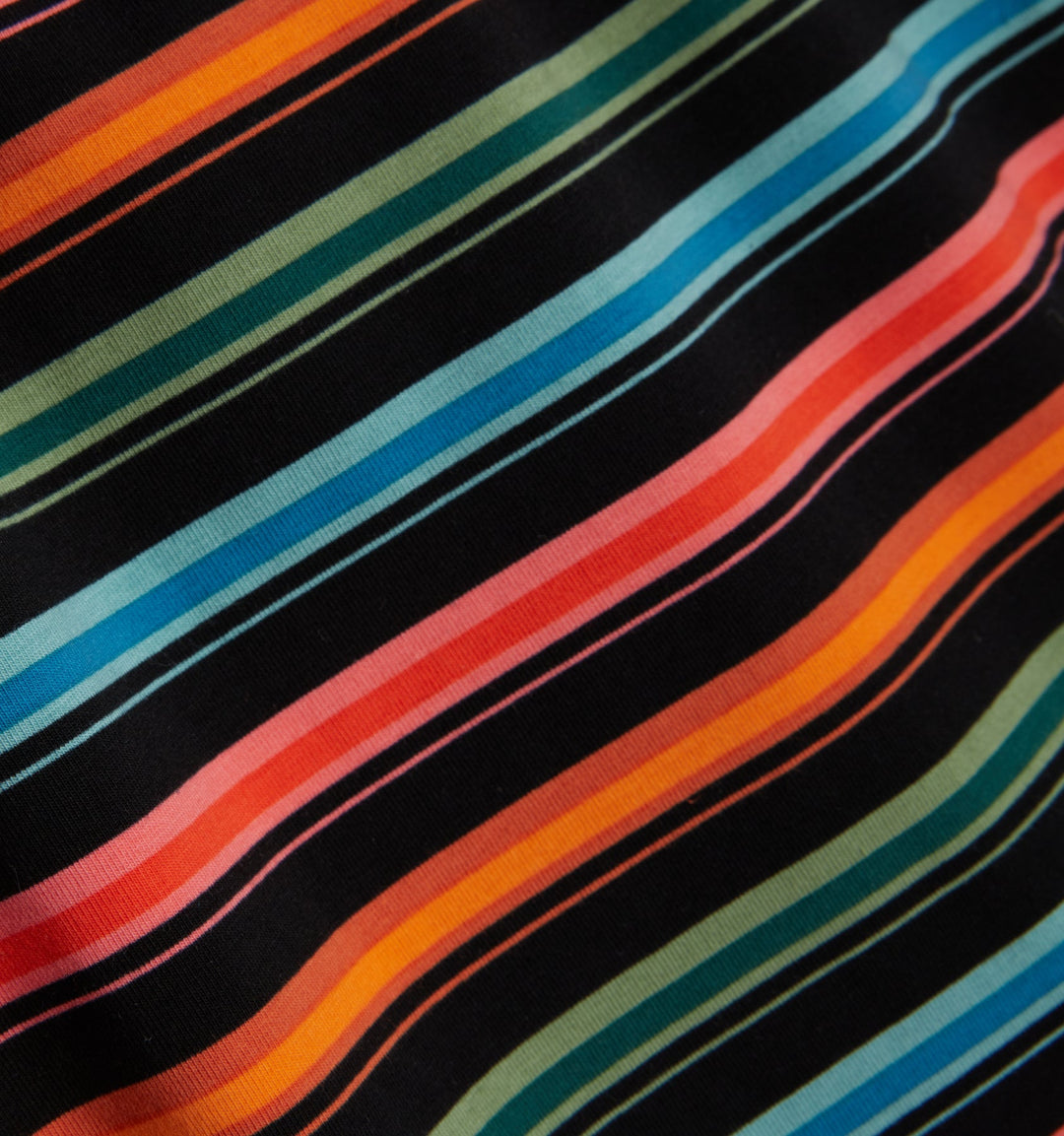 Racerback Sports Bra - Retro Rainbow Stripe