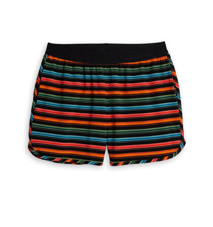 Cotton Boxer Short - Retro Rainbow Stripe