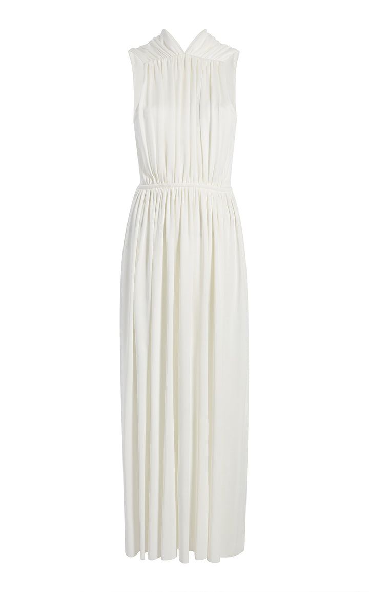 Shirred Midi Dress