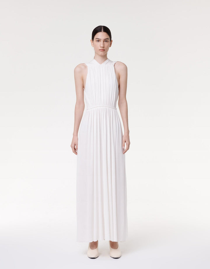 Shirred Midi Dress