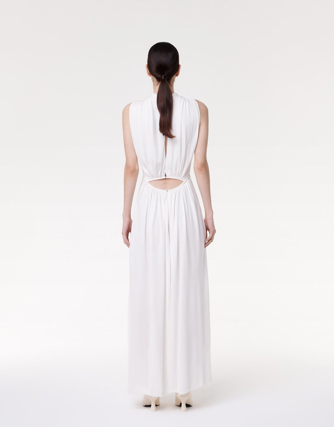 Shirred Midi Dress