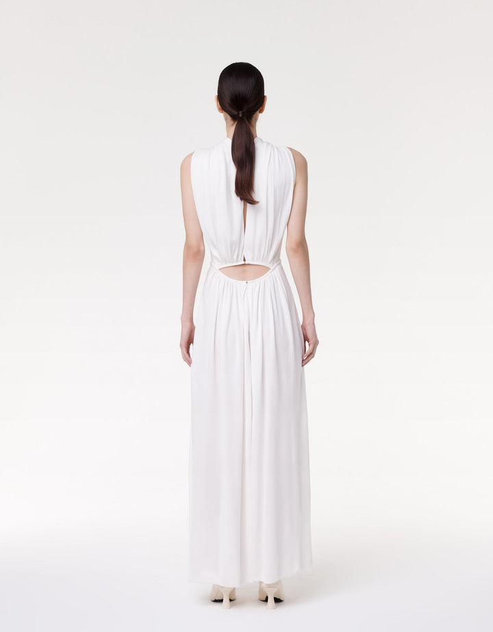 Shirred Midi Dress