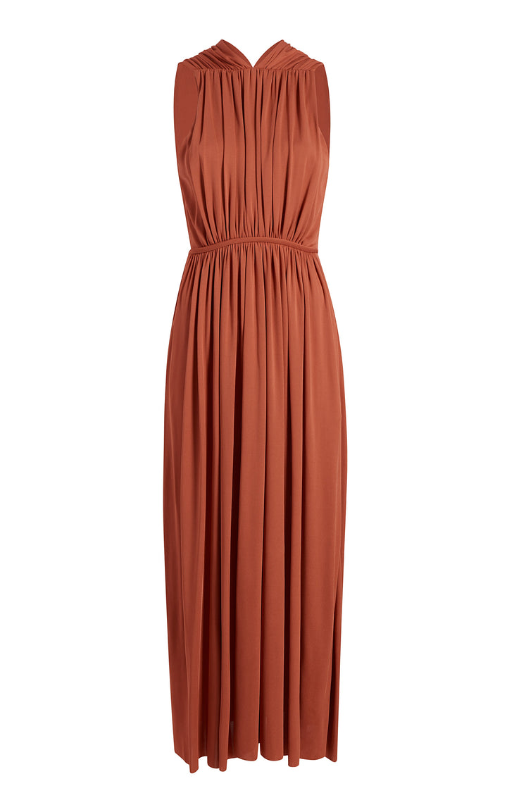 Shirred Midi Dress
