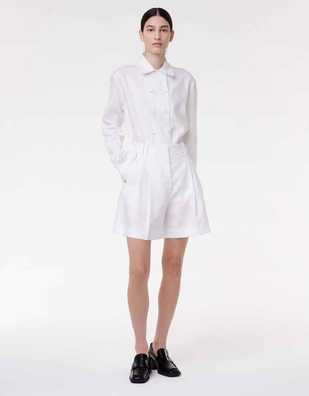 Pleated Shorts