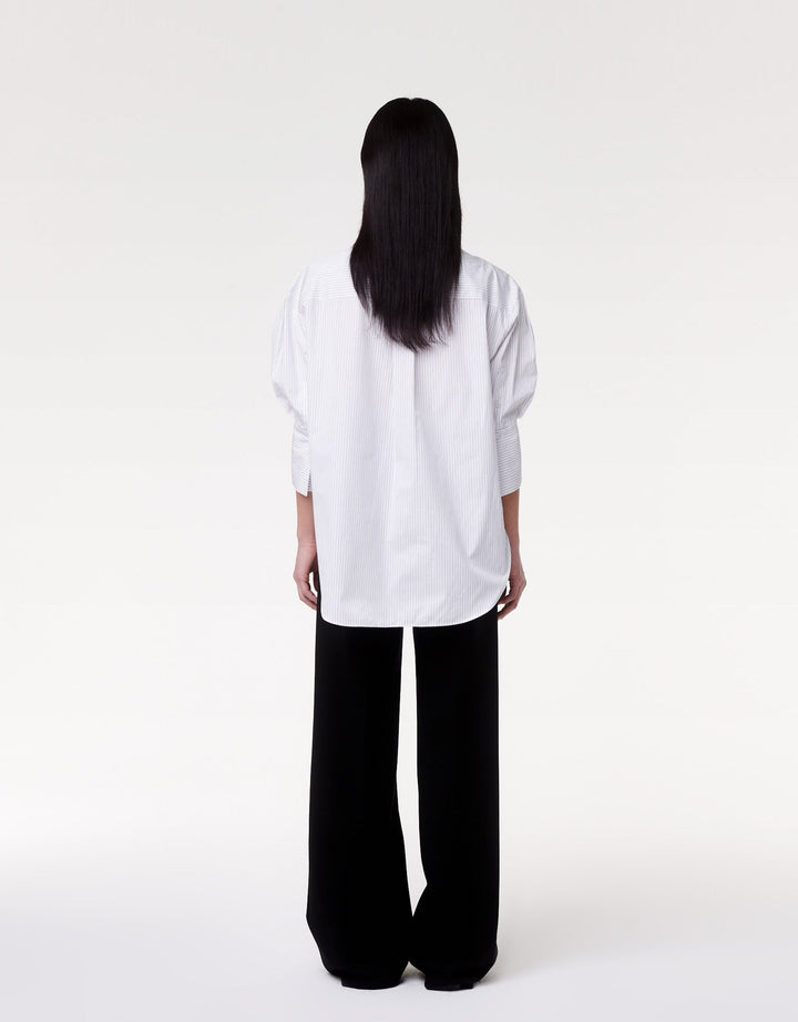 Short Sleeve Cuffed Blouse