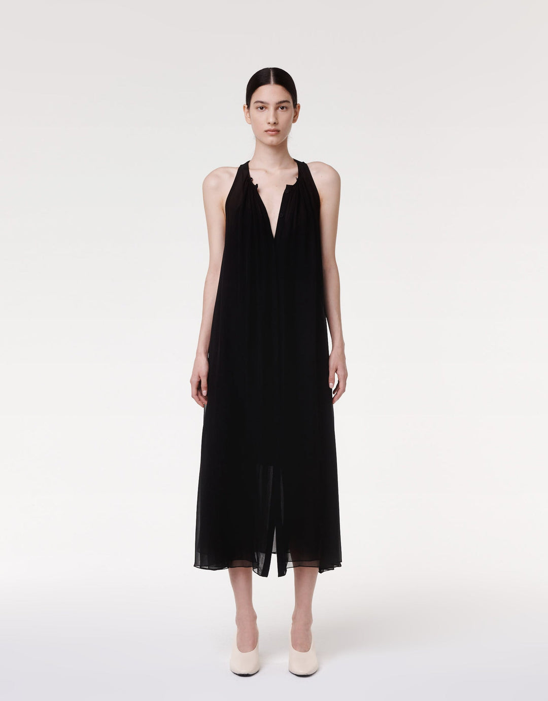 Silk Chiffon Scarf Dress