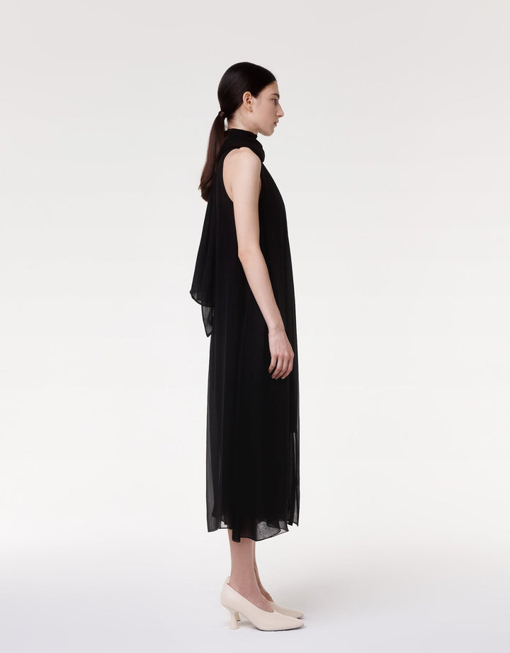 Silk Chiffon Scarf Dress